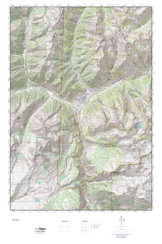 Silverton MyTopo Explorer Series Map Image