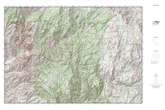 Sitton Peak MyTopo Explorer Series Map Image