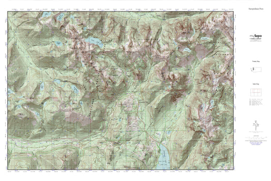 Snoqualmie Pass MyTopo Explorer Series Map Image