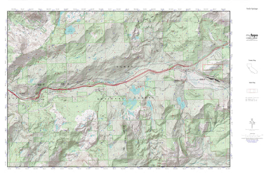 Soda Springs MyTopo Explorer Series Map Image