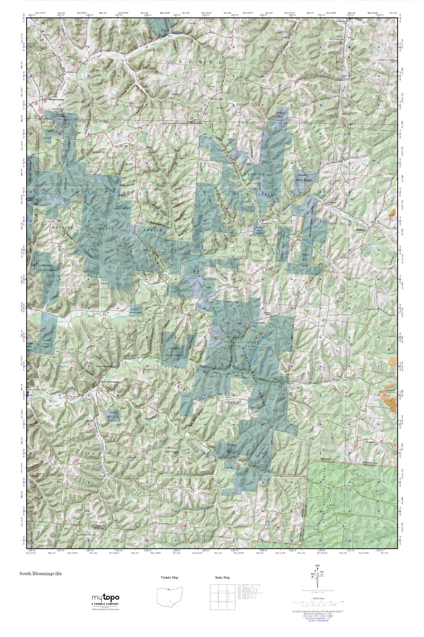 South Bloomingville MyTopo Explorer Series Map Image