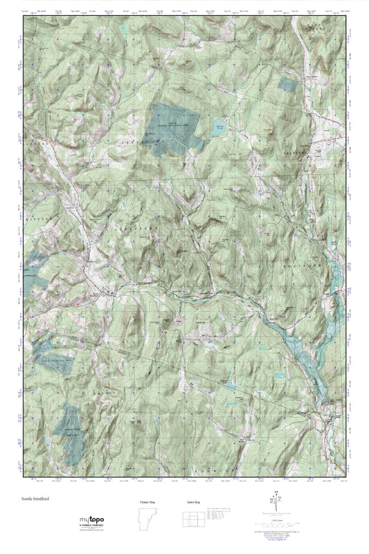 South Strafford MyTopo Explorer Series Map Image