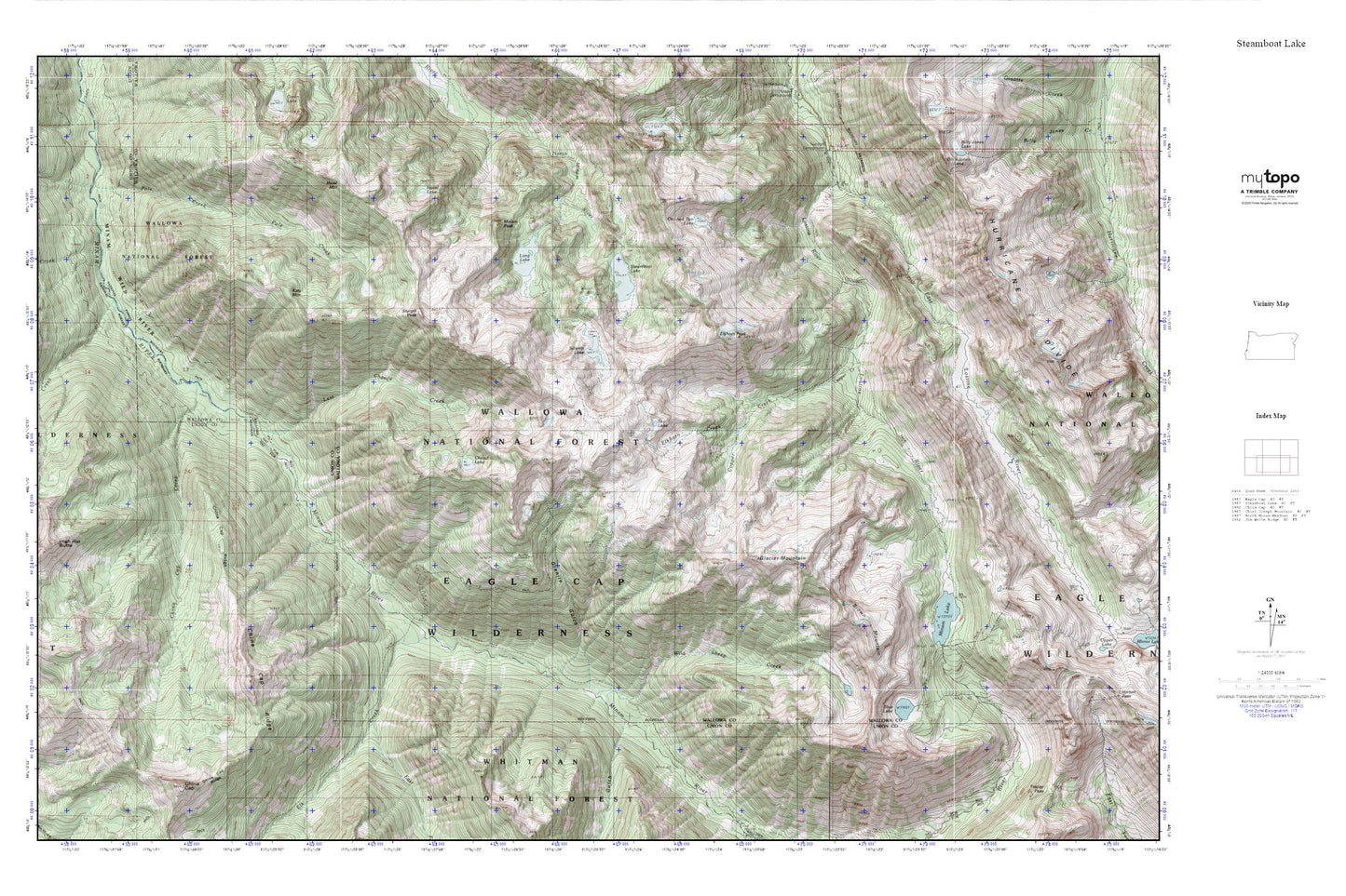 Steamboat Lake MyTopo Explorer Series Map Image
