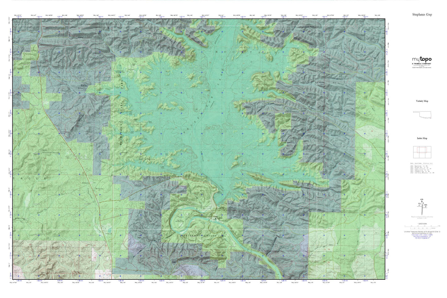 Stephens Gap MyTopo Explorer Series Map Image