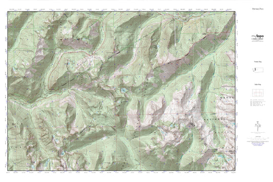 Stevens Pass MyTopo Explorer Series Map Image