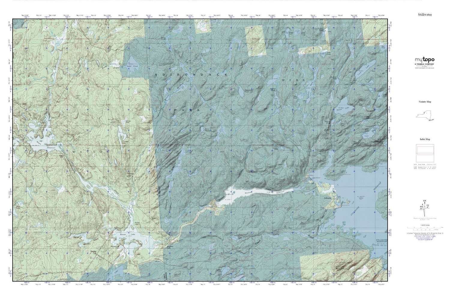 Stillwater MyTopo Explorer Series Map Image