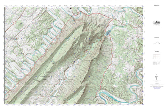 Strasburg MyTopo Explorer Series Map Image