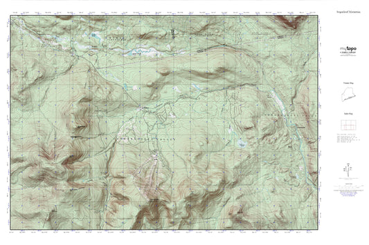 Sugarloaf Mountain MyTopo Explorer Series Map Image
