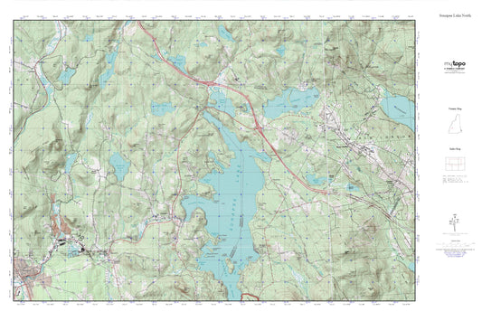 Sunapee Lake North MyTopo Explorer Series Map Image