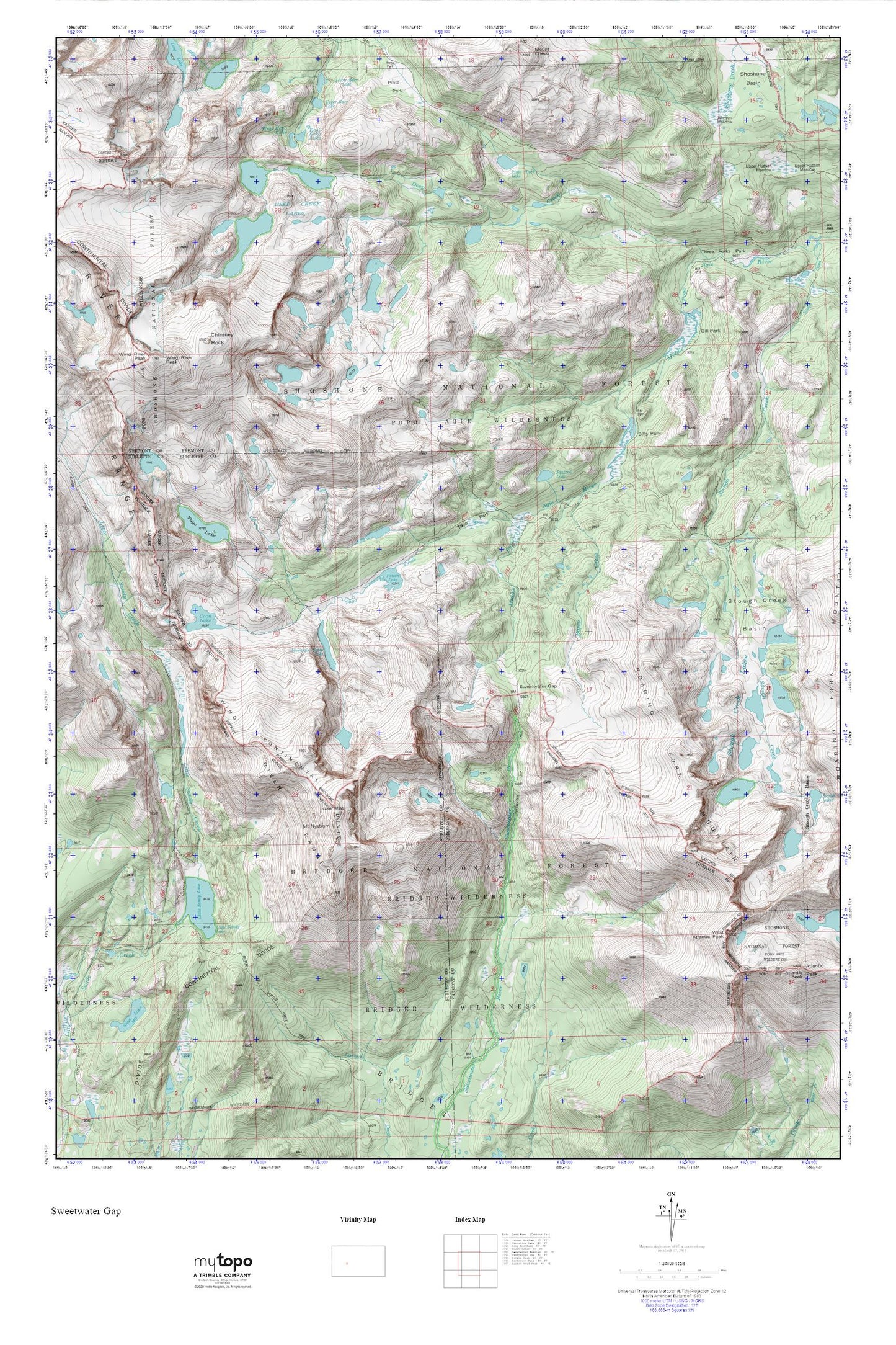 Sweetwater Gap MyTopo Explorer Series Map Image