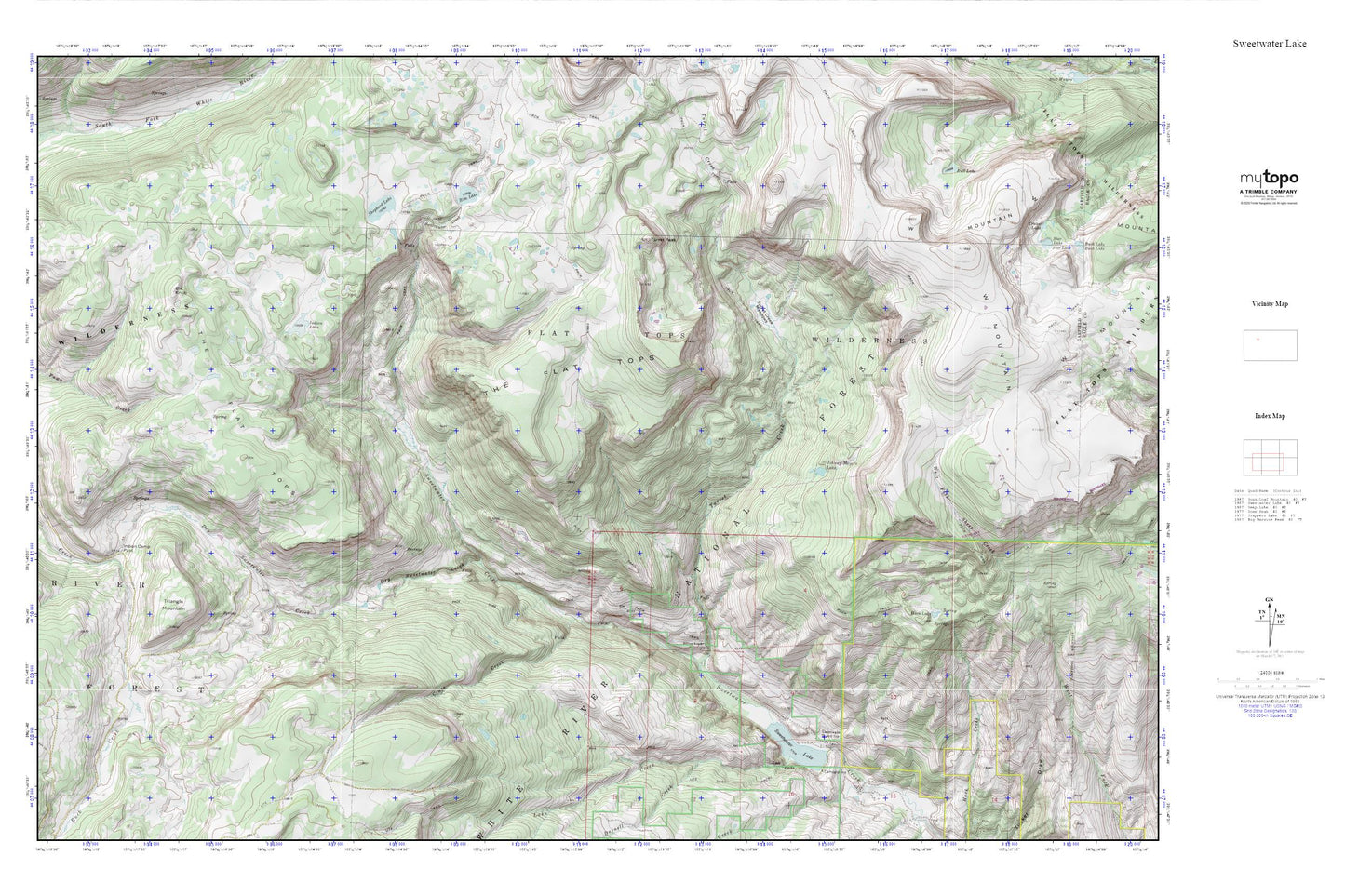 Sweetwater Lake MyTopo Explorer Series Map Image