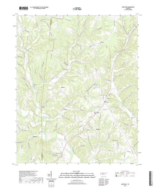 Appleton Tennessee US Topo Map Image