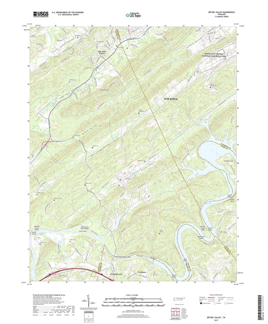 Bethel Valley Tennessee US Topo Map Image
