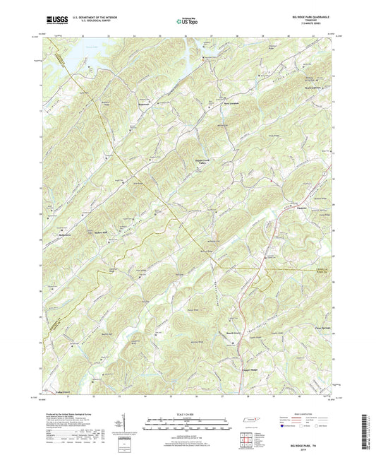 Big Ridge Park Tennessee US Topo Map Image