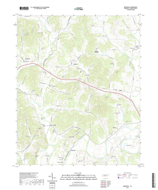 Boonshill Tennessee US Topo Map Image