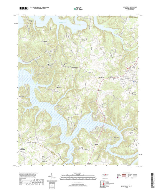Byrdstown Tennessee US Topo Map Image