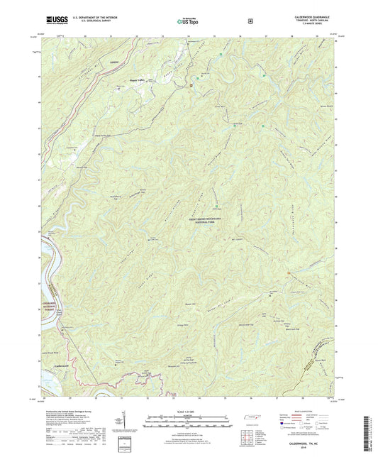 Calderwood Tennessee US Topo Map Image
