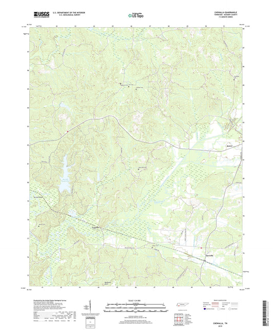 Chewalla Tennessee US Topo Map Image