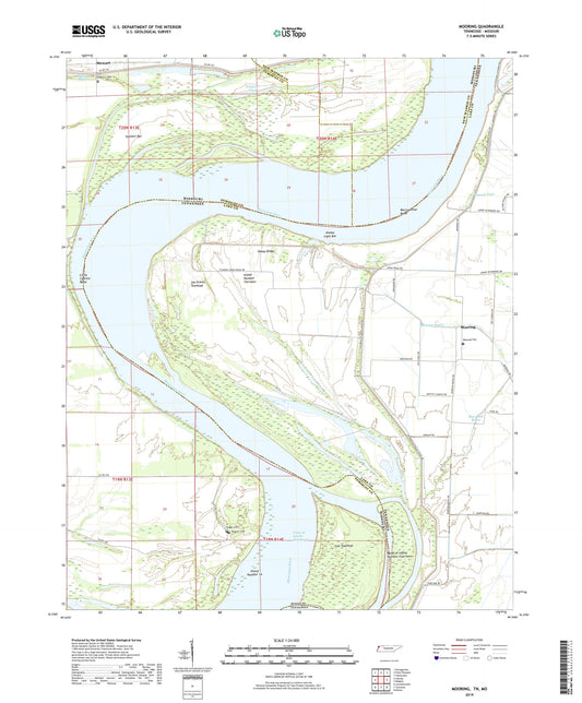 Mooring Tennessee US Topo Map Image