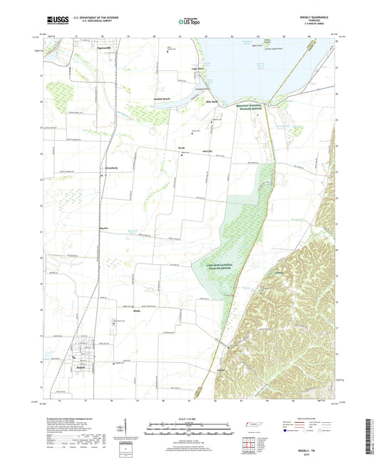 Ridgely Tennessee US Topo Map Image