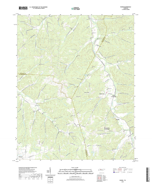 Ruskin Tennessee US Topo Map Image