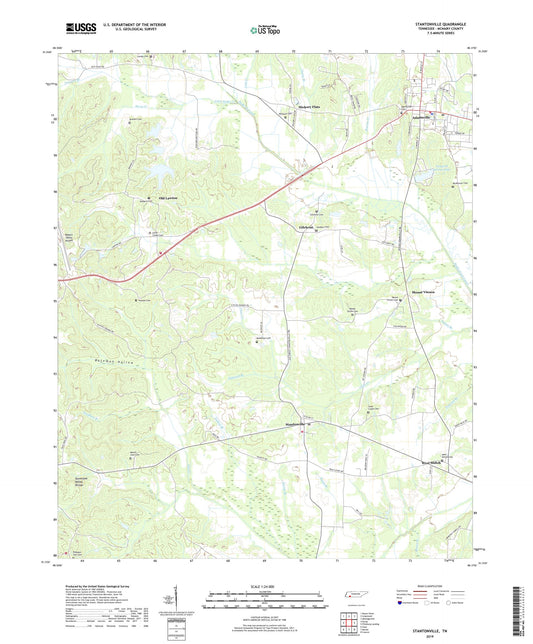 Stantonville Tennessee US Topo Map Image