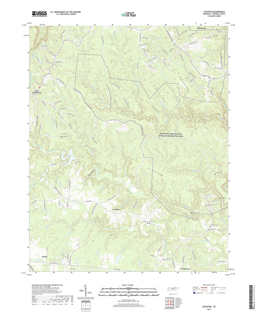 Stockton Tennessee US Topo Map Image
