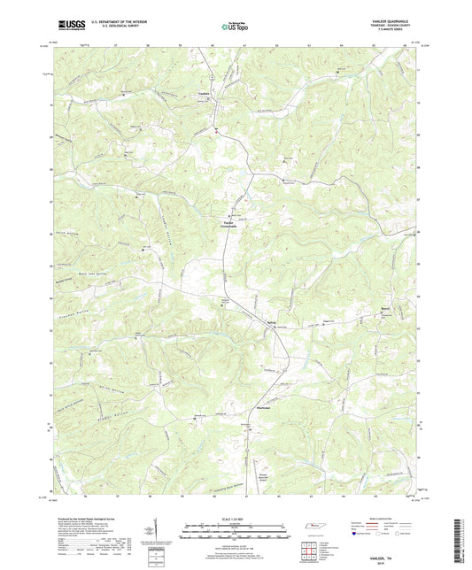 Vanleer Tennessee US Topo Map Image