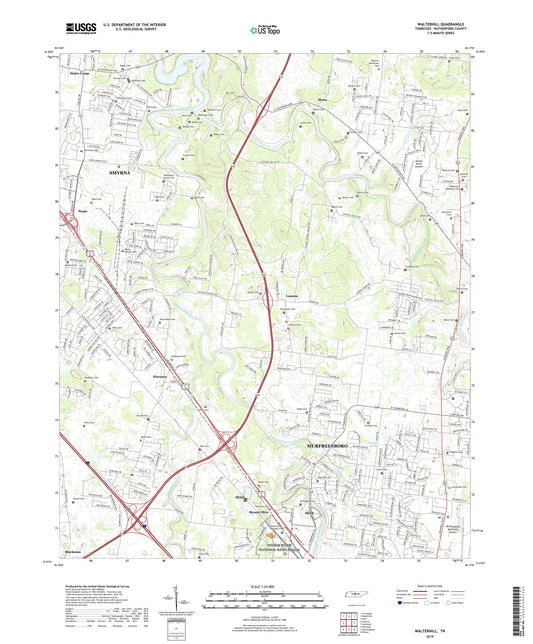 Walterhill Tennessee US Topo Map Image