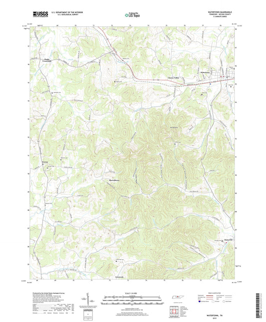 Watertown Tennessee US Topo Map Image