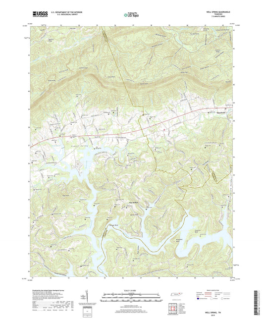 Well Spring Tennessee US Topo Map Image