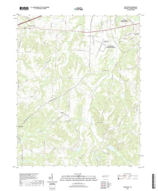 Westover Tennessee US Topo Map Image
