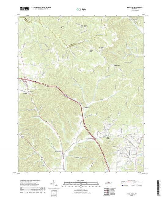 Whites Creek Tennessee US Topo Map Image