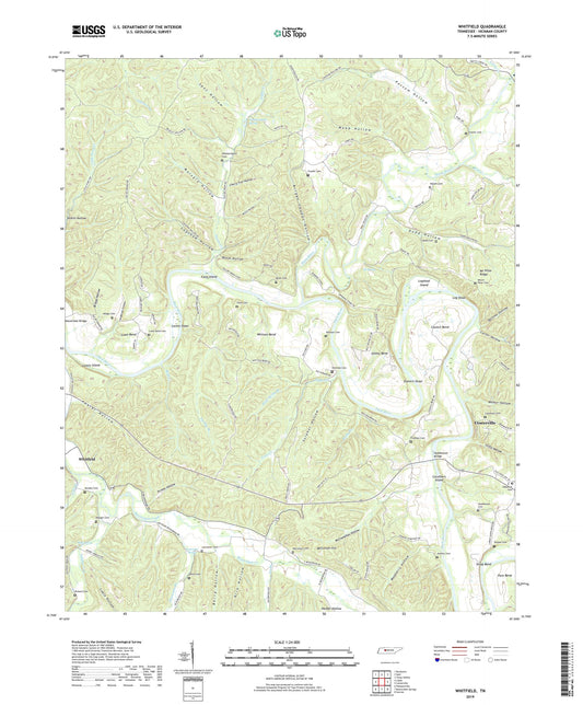 Whitfield Tennessee US Topo Map Image