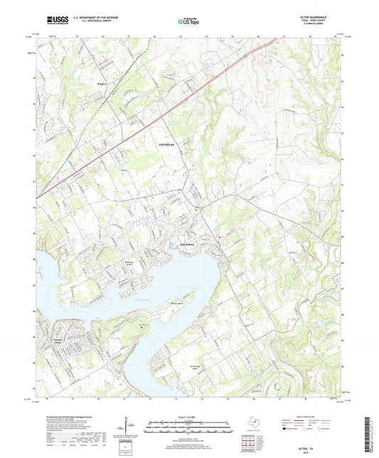 Acton Texas US Topo Map Image