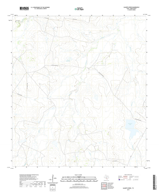 Alamito Creek Texas US Topo Map Image