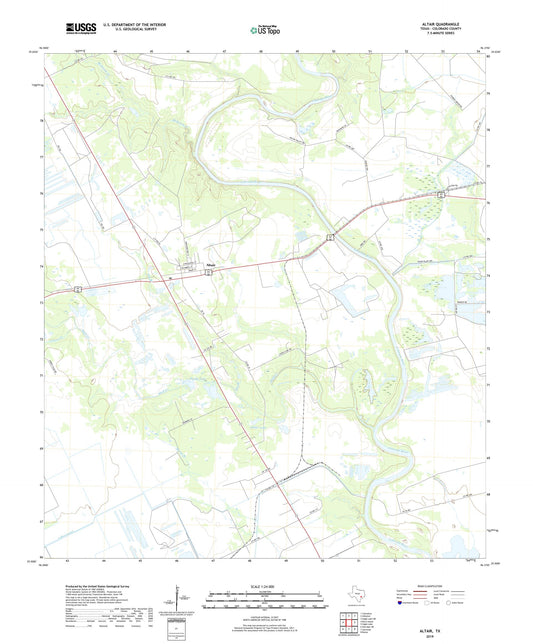 Altair Texas US Topo Map Image