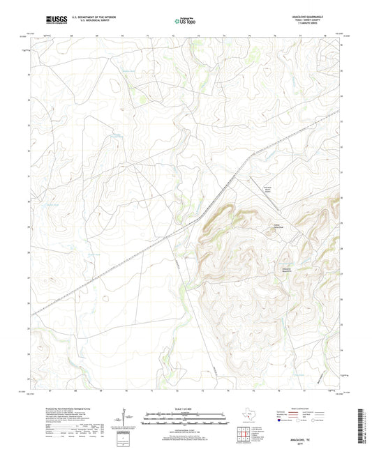 Anacacho Texas US Topo Map Image