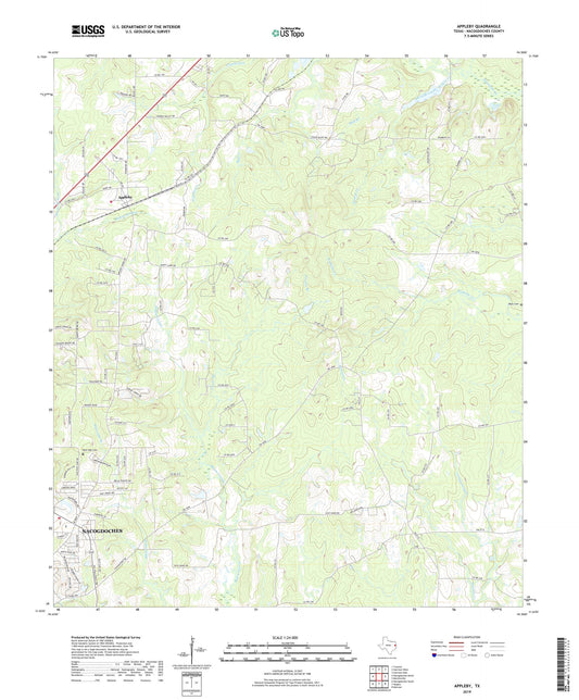 Appleby Texas US Topo Map Image