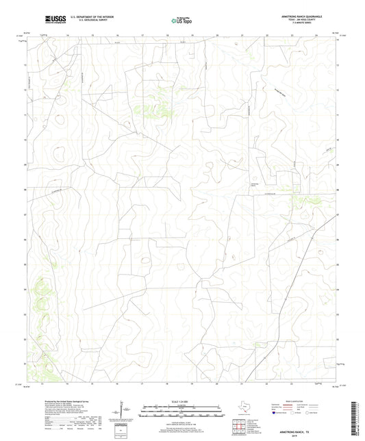 Armstrong Ranch Texas US Topo Map Image