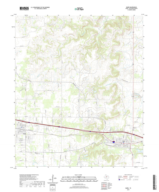 Baird Texas US Topo Map Image