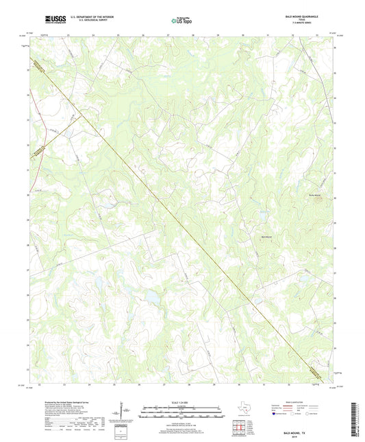 Bald Mound Texas US Topo Map Image