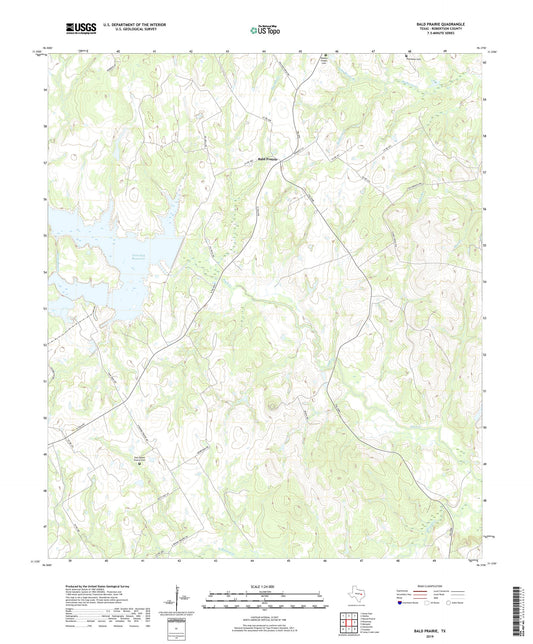 Bald Prairie Texas US Topo Map Image