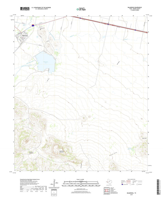 Balmorhea Texas US Topo Map Image