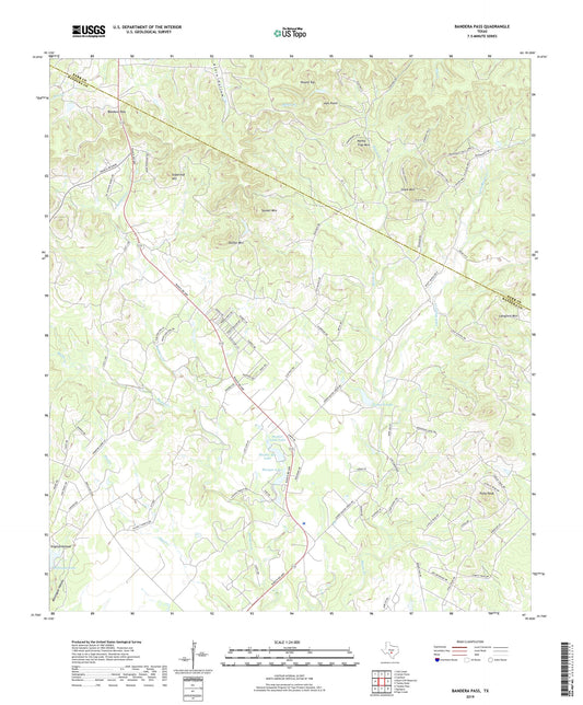 Bandera Pass Texas US Topo Map Image