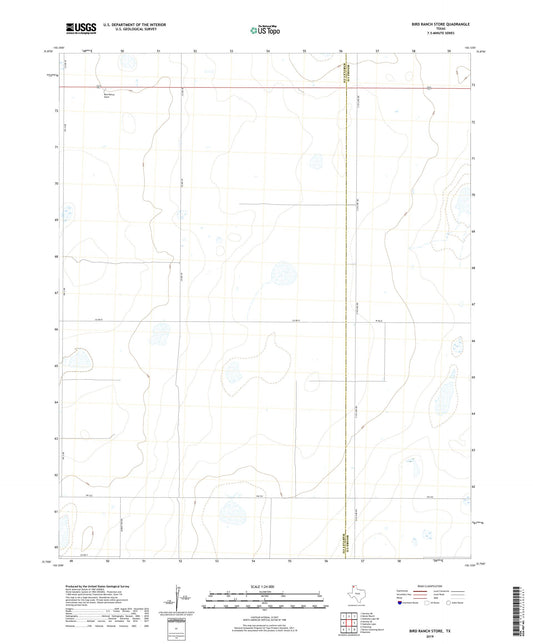 Bird Ranch Store Texas US Topo Map Image