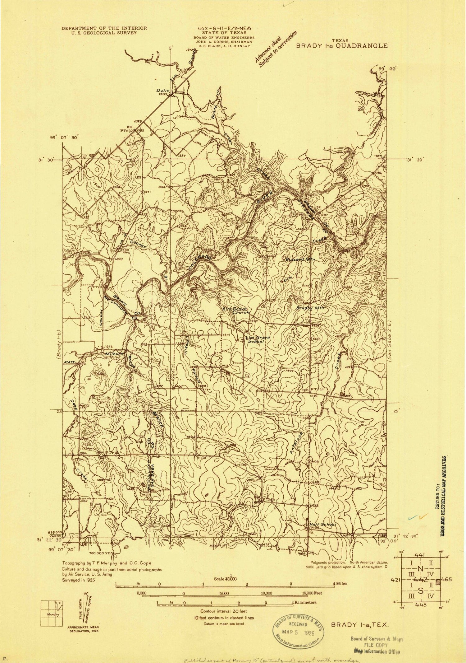 Classic USGS Elm Grove Texas 7.5'x7.5' Topo Map Image