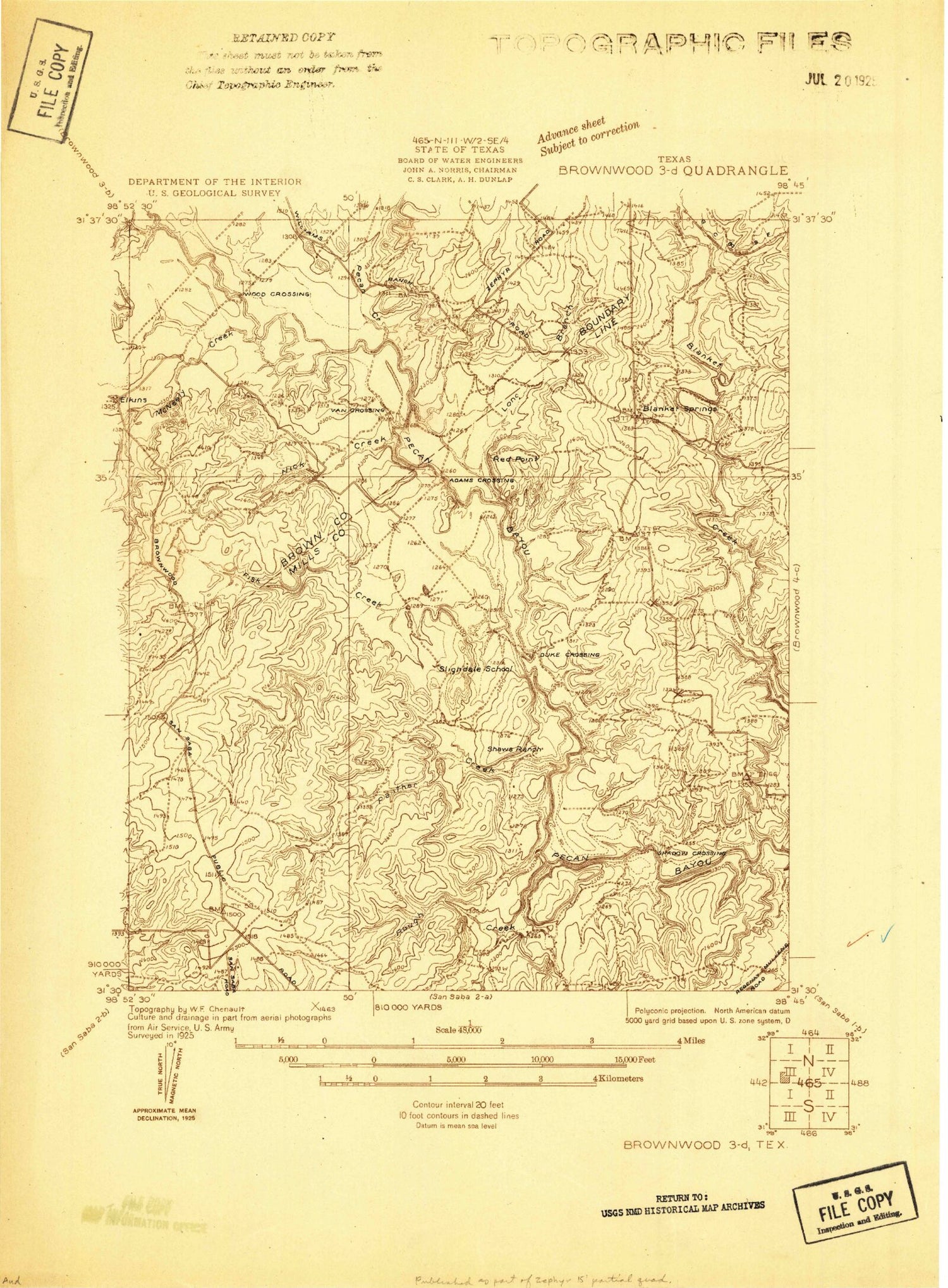 Classic USGS Blanket Springs Texas 7.5'x7.5' Topo Map Image