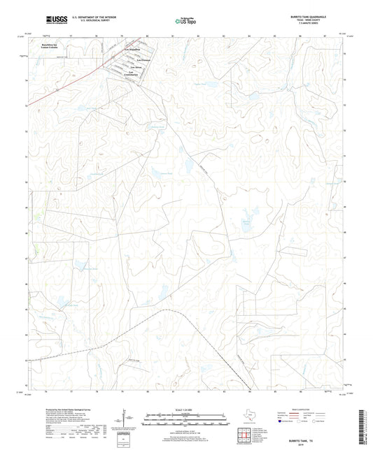 Burrito Tank Texas US Topo Map Image
