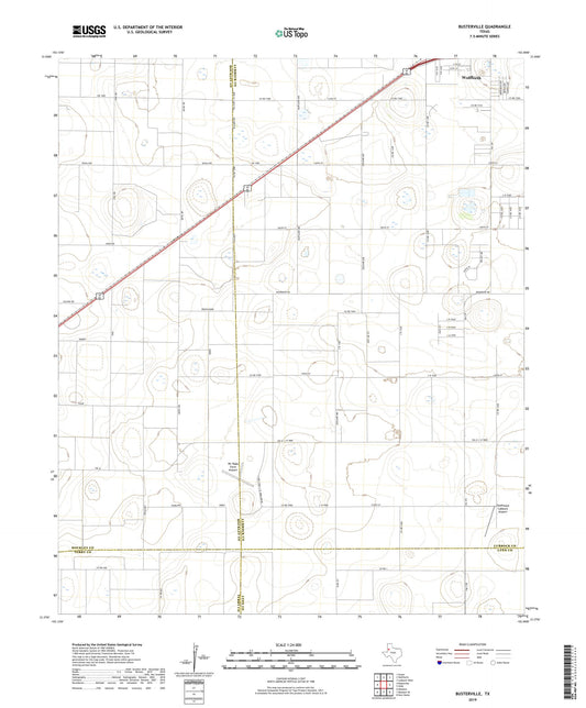Busterville Texas US Topo Map Image